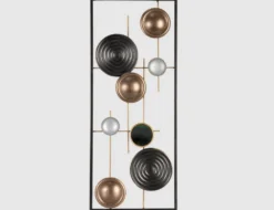 Metallbild Geometrische Formen 25x61cm