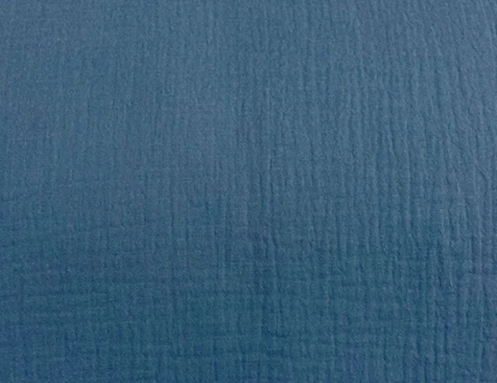 Musselin Double Gauze Blau