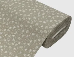 Musselin Double Gauze Pusteblume Taupe