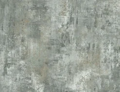 Papiertapete Beton Grün, Silber