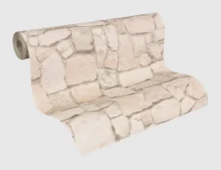 Papiertapete Stein Beige