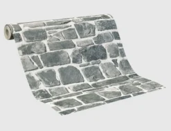 Papiertapete Stein Grau