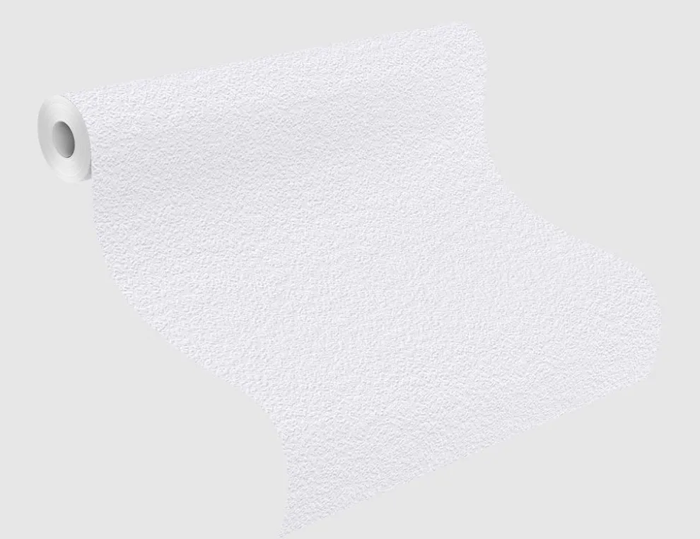 Papiertapete Uni Weiß