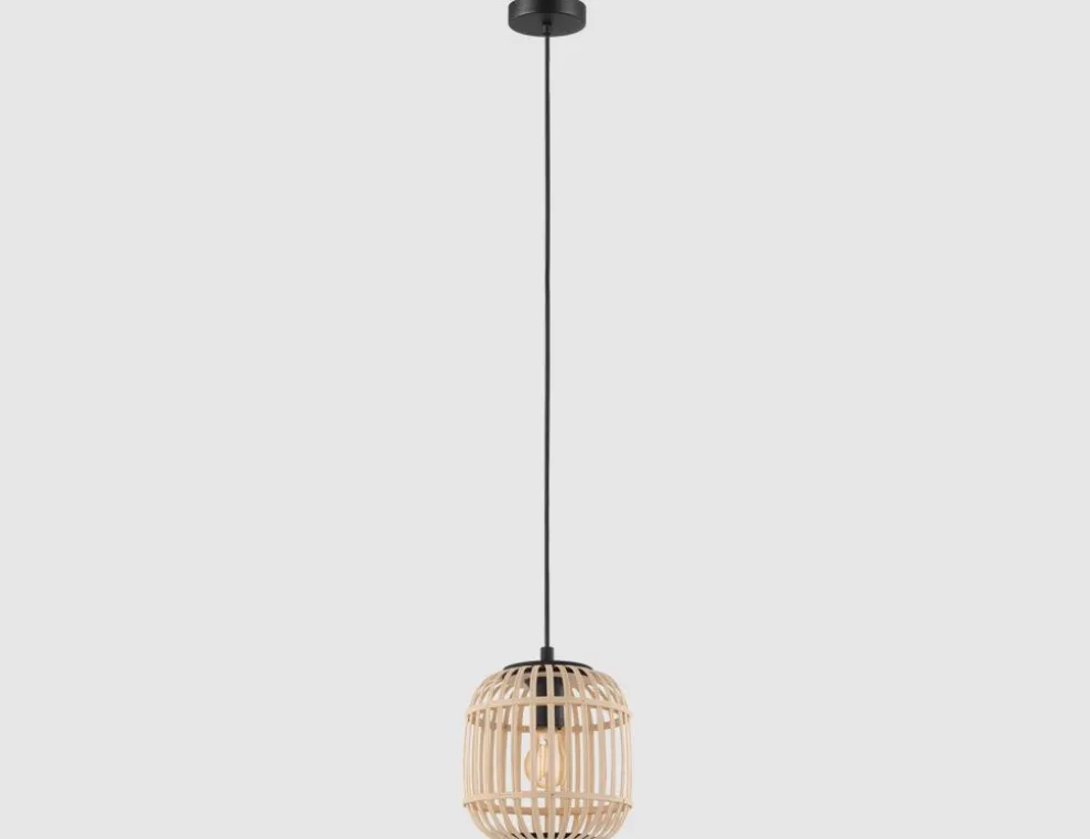 Pendelleuchte Holz Natur Ø 21cm