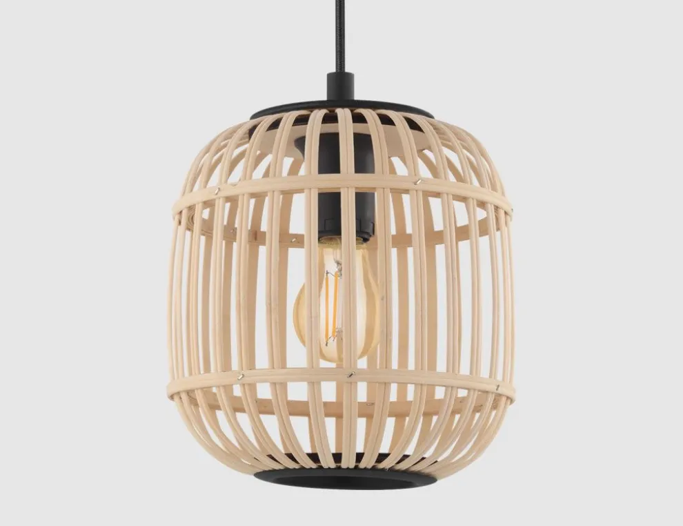 Pendelleuchte Holz Natur Ø 21cm
