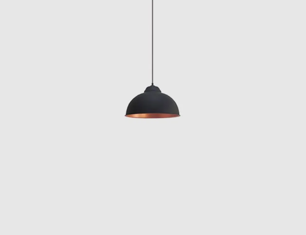 Pendelleuchte Schwarz, Kupfer