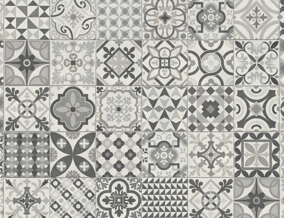 PVC Calypso Tile Grau 4m
