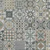 PVC Calypso Tile Oliv, Beige 2m