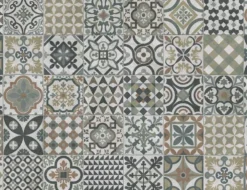 PVC Calypso Tile Oliv, Beige 2m