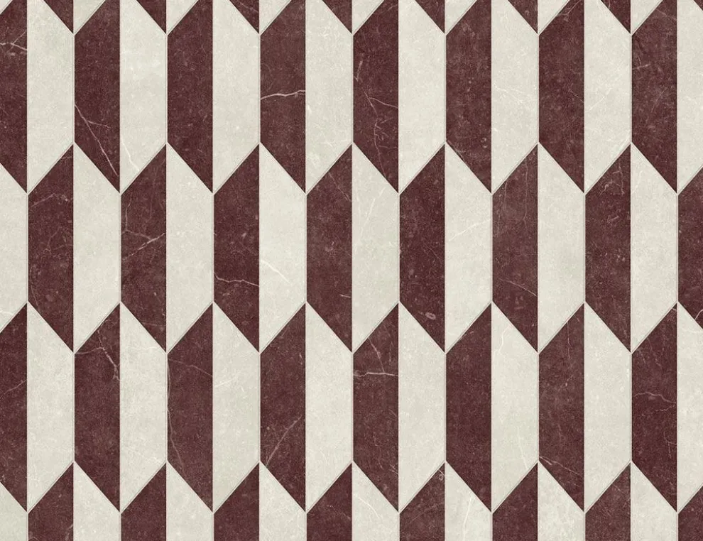 PVC Calypso Tile Rot, Beige