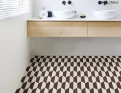 PVC Calypso Tile Rot, Beige