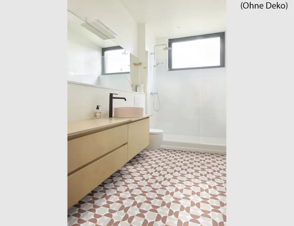 PVC Cupid Tile Beige, Terrakotta 4m