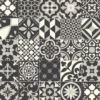 PVC Hermes Tile Anthrazit, Weiß