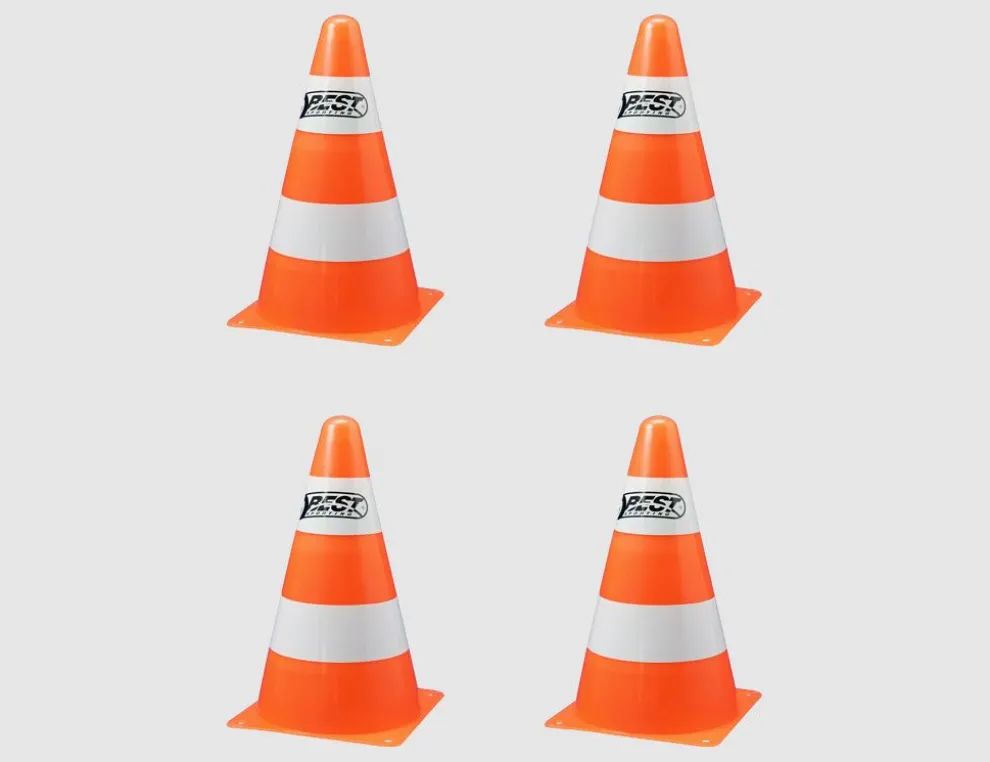 Pylonen Orange, Weiß 4 Stück
