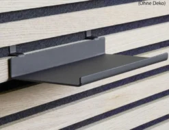 Regalboden Acoustic Board Schwarz, 20x10x4,4cm