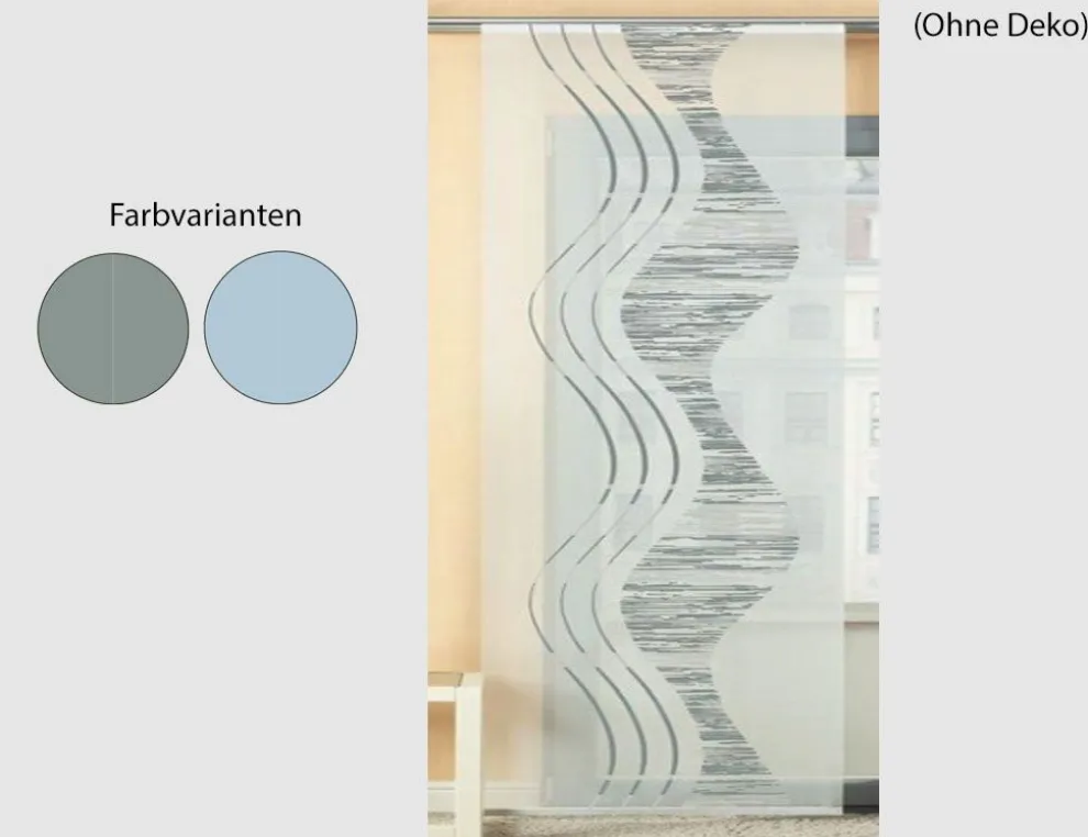 Schiebevorhang Welle