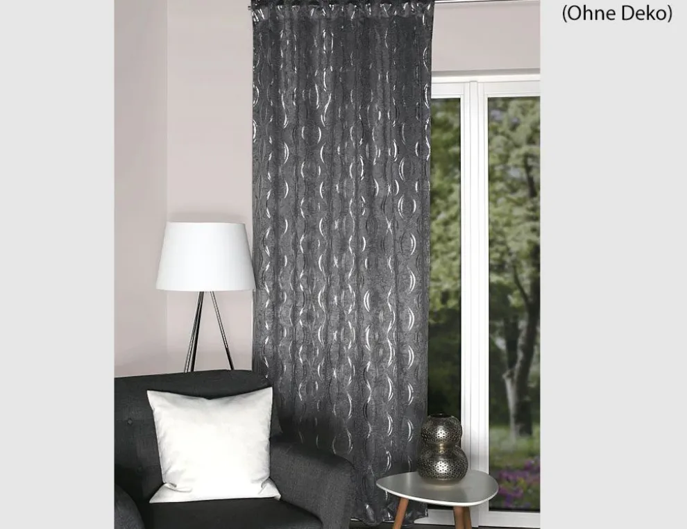 Schlaufenschal Valentina Grau Silber