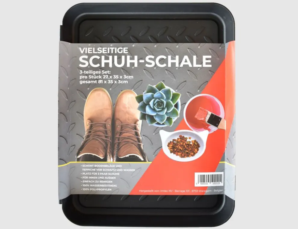 Schuhablage 3er Set schwarz