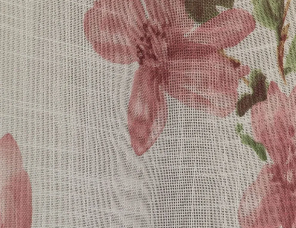 Ösenschal Sakura Weiß / Rose