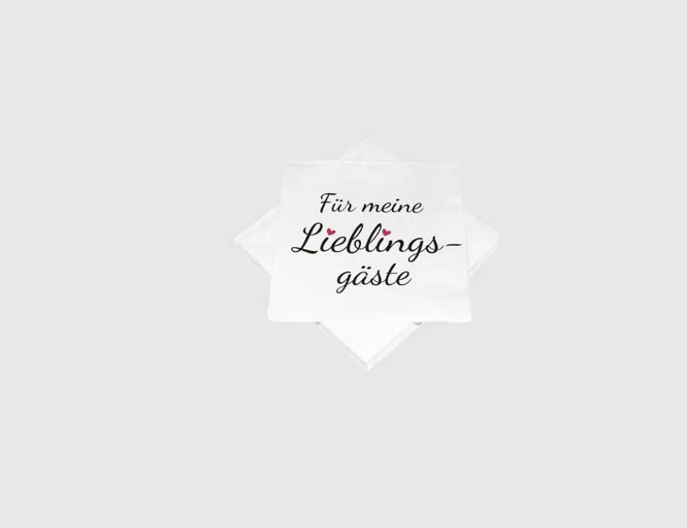 Servietten Lieblingsgäste