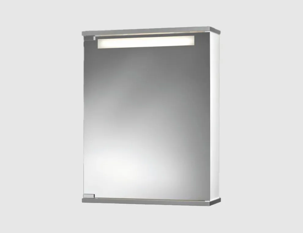 Spiegelschrank Cento silber weiß