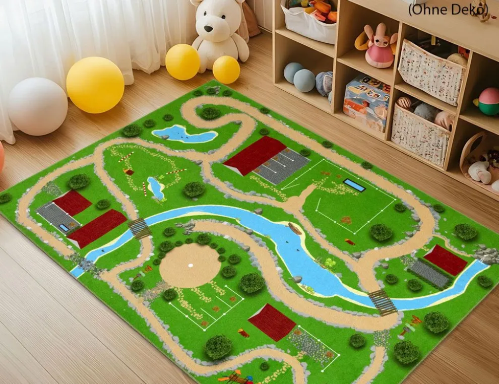 Spielteppich Ponyhof Bunt 120x160cm