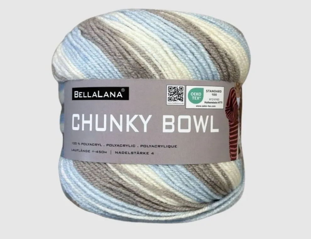 Strickgarn BellaLana Chunky Bowl Blau