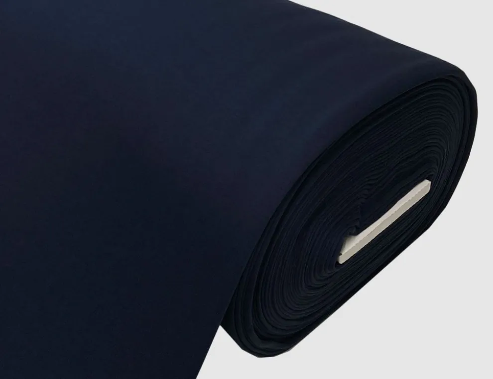 Sweatstoff Uni Marineblau