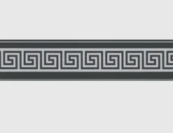 Tapetenborte Grafik Schwarz