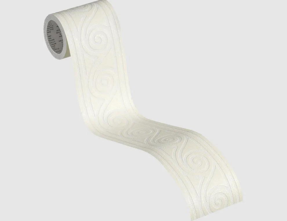 Tapetenborte Vinyl Wellenoptik Beige