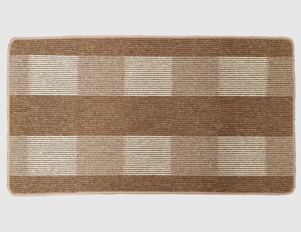 Teppich Karree Braun