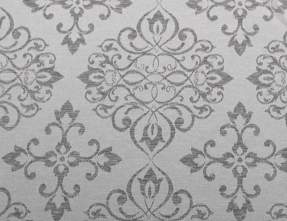 Tischdecke Ornament grau