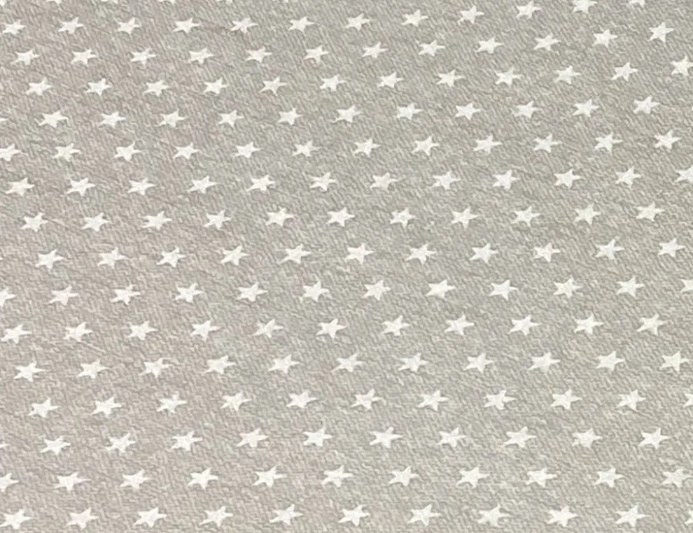 Tischdecke Sterne Grau