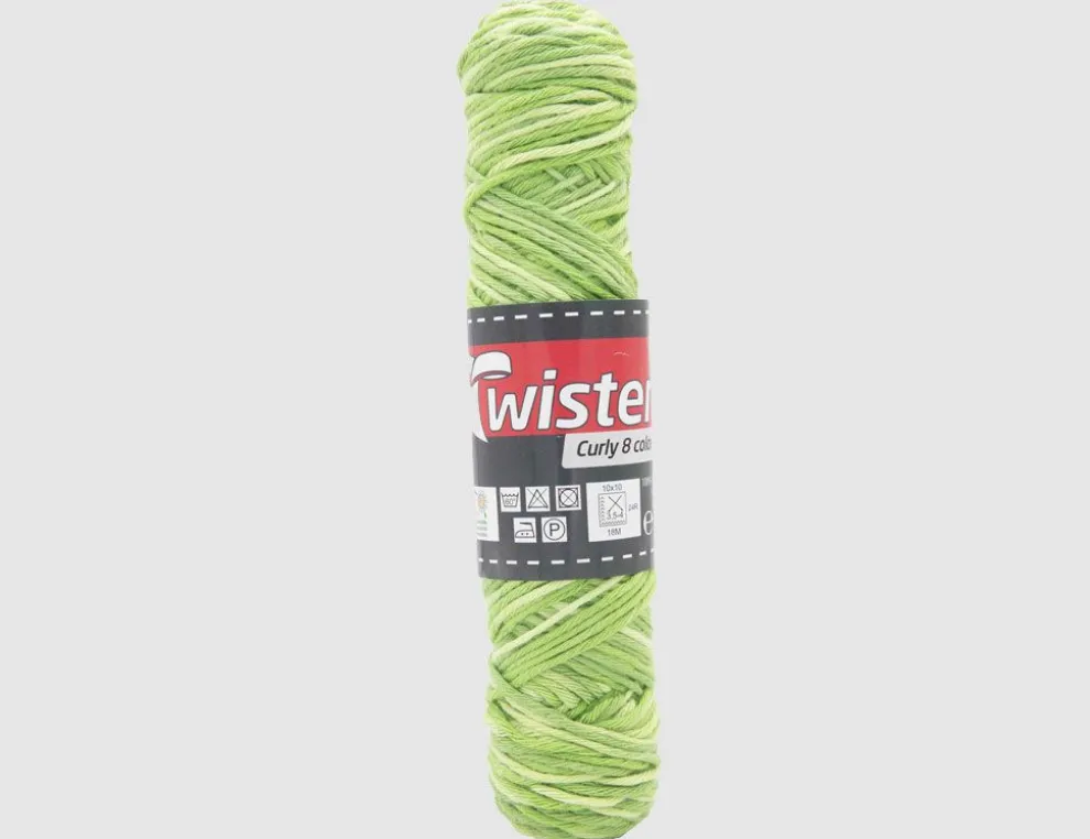 Topflappengarn Twister Curly Color