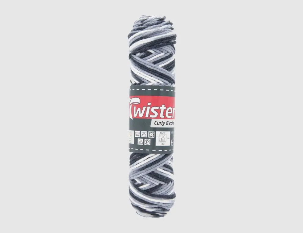 Topflappengarn Twister Curly Color