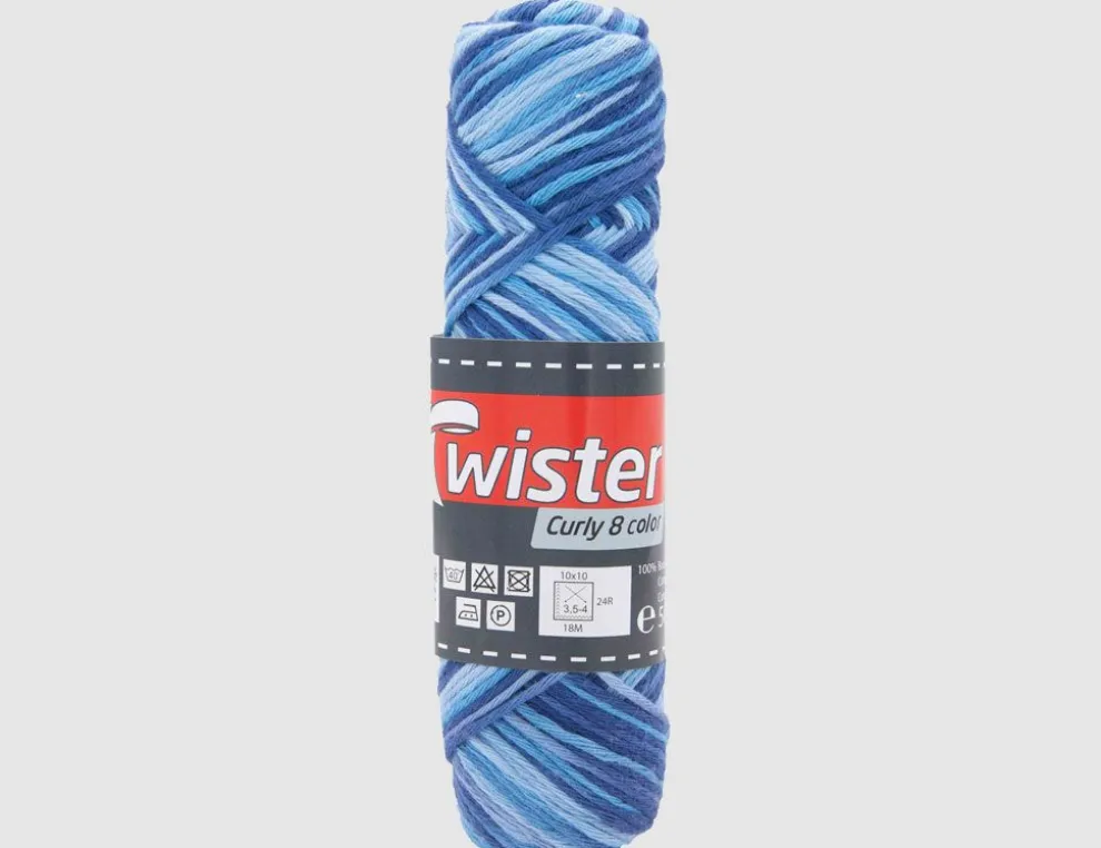 Topflappengarn Twister Curly Color
