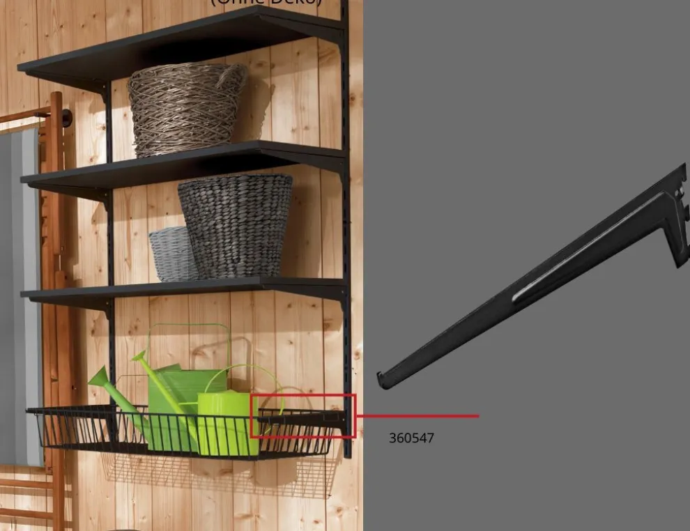 Träger 1-reihig 60 cm