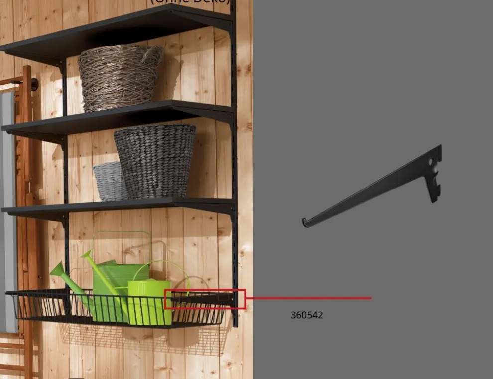 Träger 1-reihig 25 cm