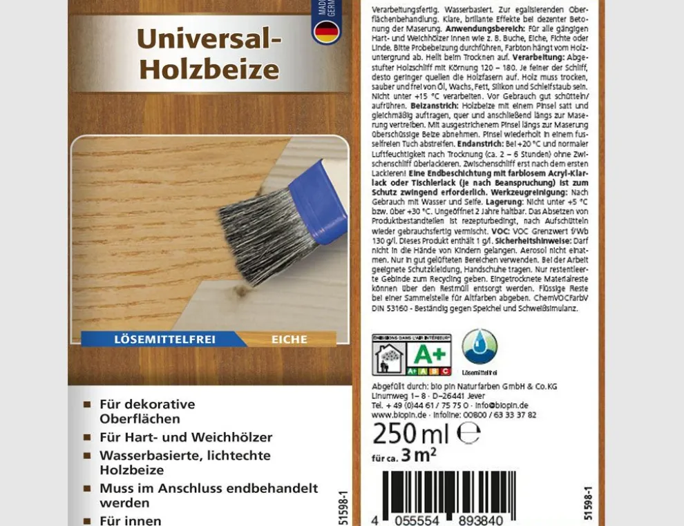 Universal Holzbeize 250ml