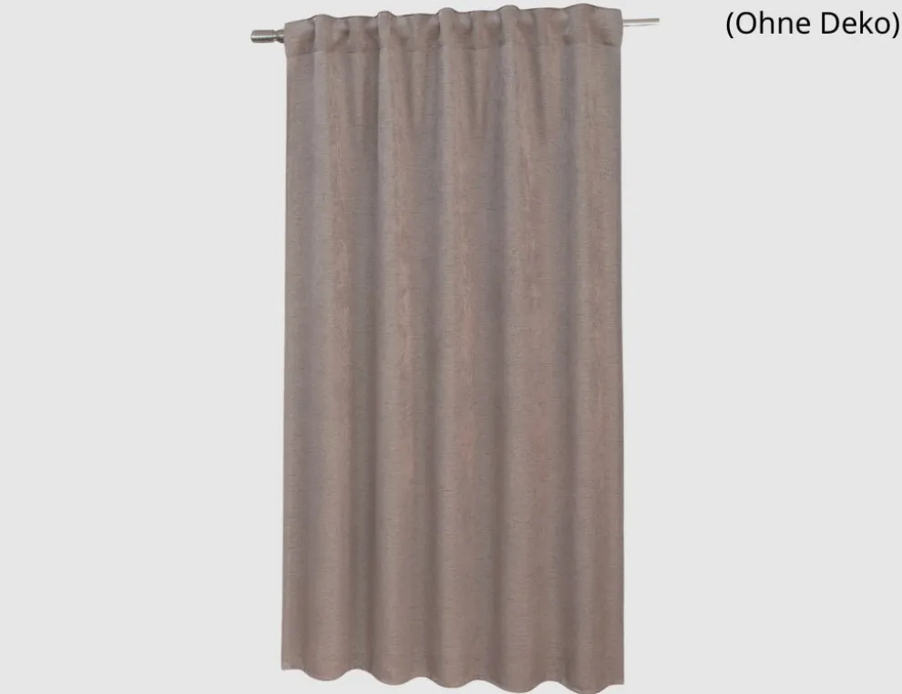 Verdeckte Schlaufe Barcelona Taupe 175x135cm