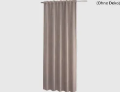 Verdeckte Schlaufe Barcelona Taupe 245x135cm