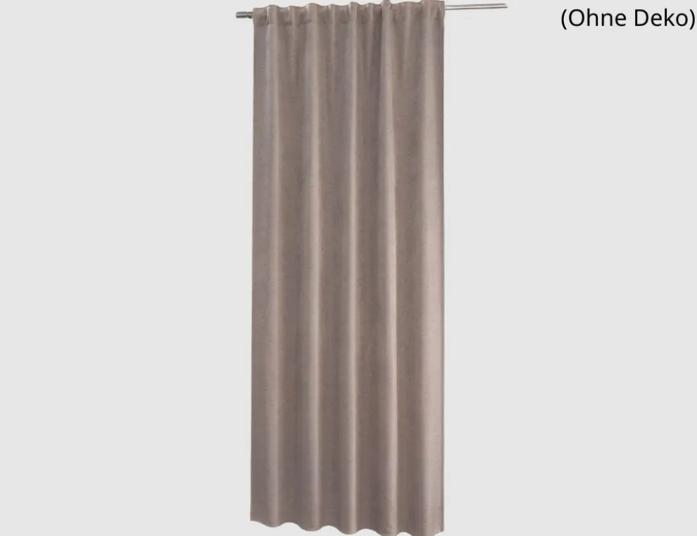 Verdeckte Schlaufe Barcelona Taupe 245x135cm
