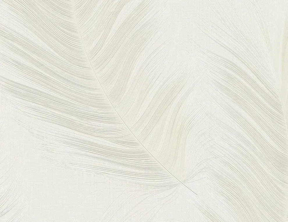 Vliestapete Federn Beige