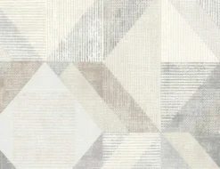 Vliestapete Grafik Beige, Grau