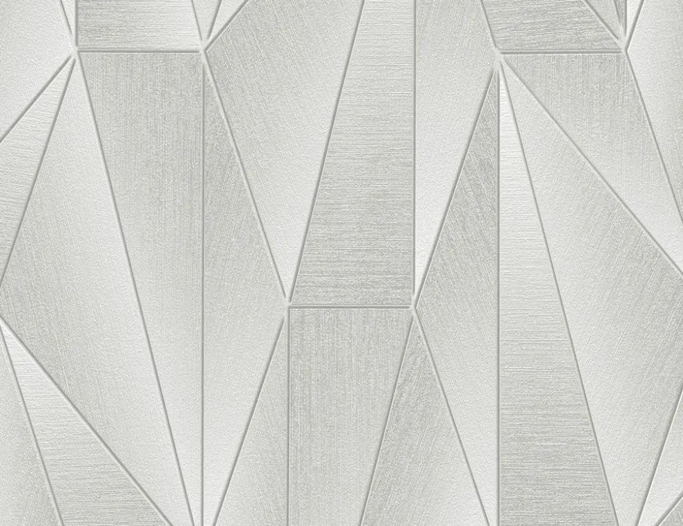 Vliestapete Grafik Metallic Grau
