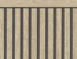 Vliestapete Holz Hellbraun, quer