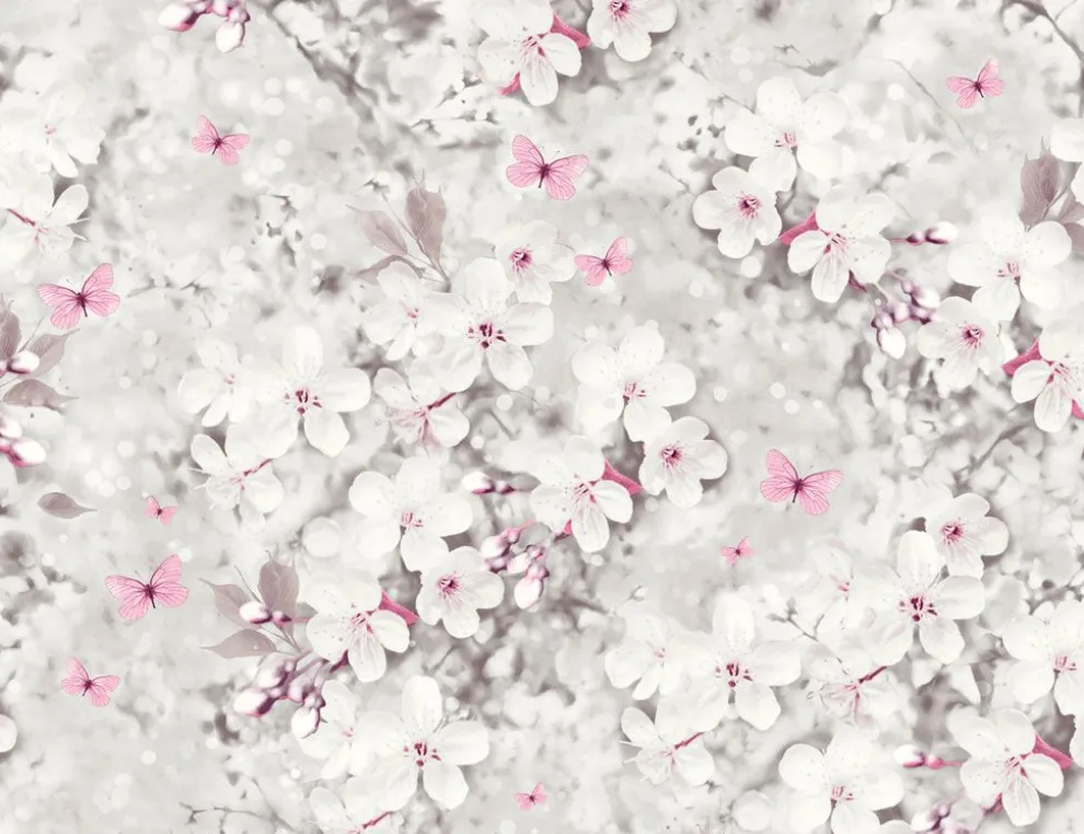 Vliestapete Kirschblüten
