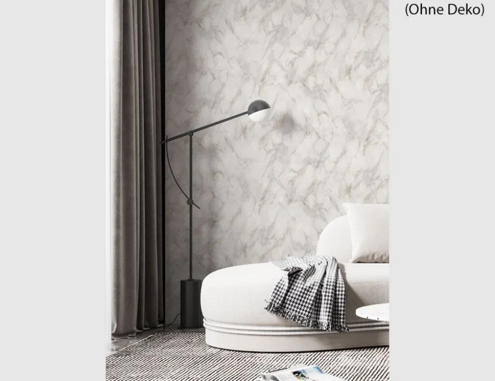 Vliestapete Marmor Beige