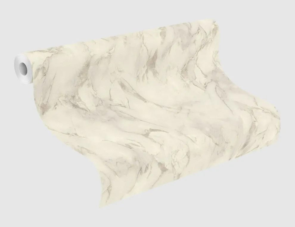 Vliestapete Marmor Beige