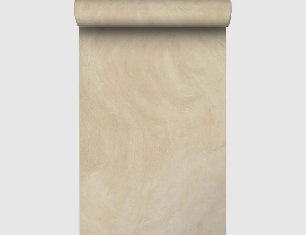Vliestapete Putzstruktur Beige